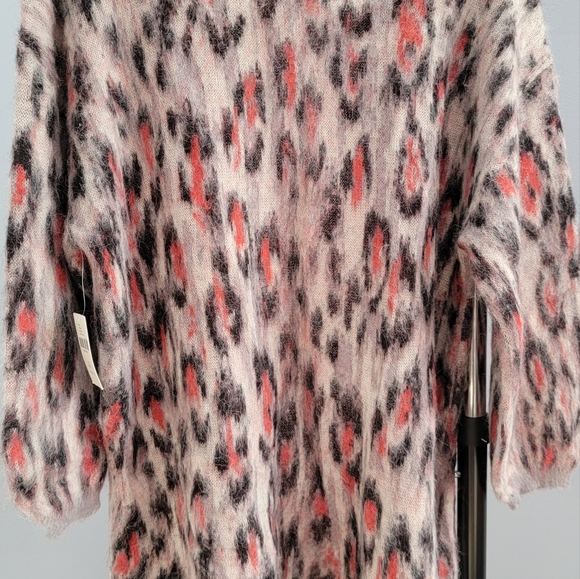 Anthropologie Zoey Leopard Cardigan size MP - Picture 6 of 15